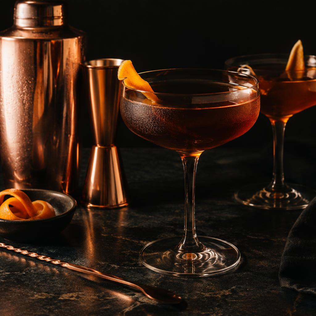 Cocktails mit Kupfer-Barwerkzeug